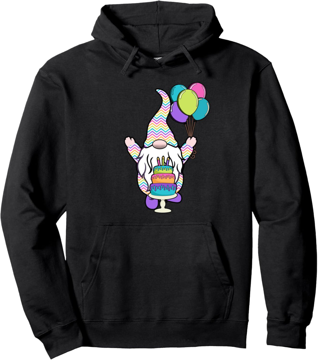 Geburtstagszwerg Ich bin mein Geburtstagsballonkuchen Pullover Hoodie
