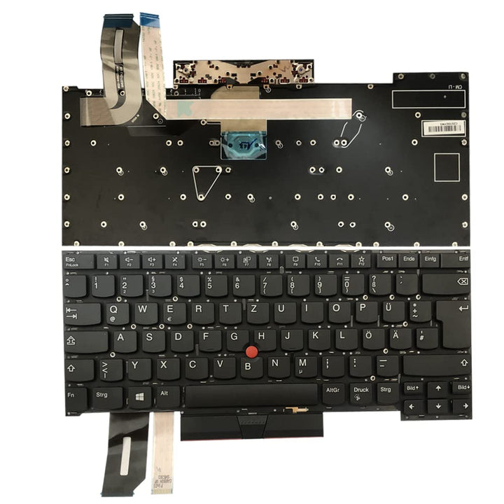 Gintai Ersatztaste Tastatur Deutsch Keyboard QWERTZ Backlit für Lenovo Thinkpad T490s 20NX 20NY, T49