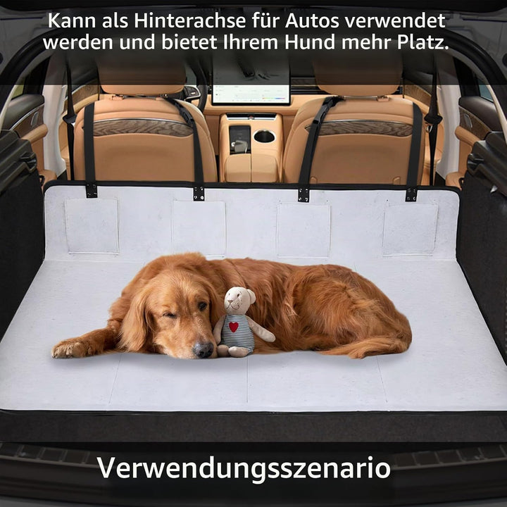 Auto Rücksitz Brücke, Verlängerung mit Schondecke für Hunde, Faltbar für Die Meisten Autos SUV in He