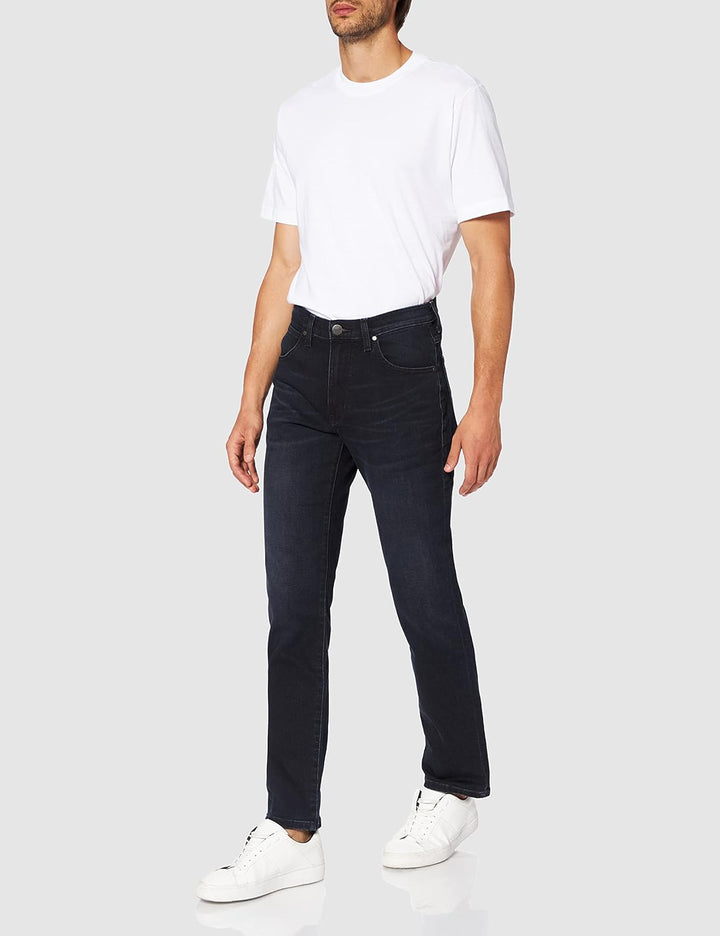 Wrangler Herren Jeans Hoher Bund W12OH118N 30W / 38L Blau (Dark Fuzz 77j), 30W / 38L Blau (Dark Fuzz