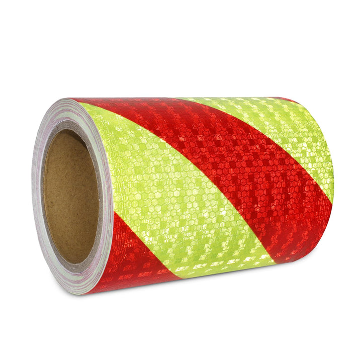 Reflektierendes Klebeband Rot & Gelb 15 cm x 10 m Wasserdicht Reflektierendes Klebeband, Selbstklebe