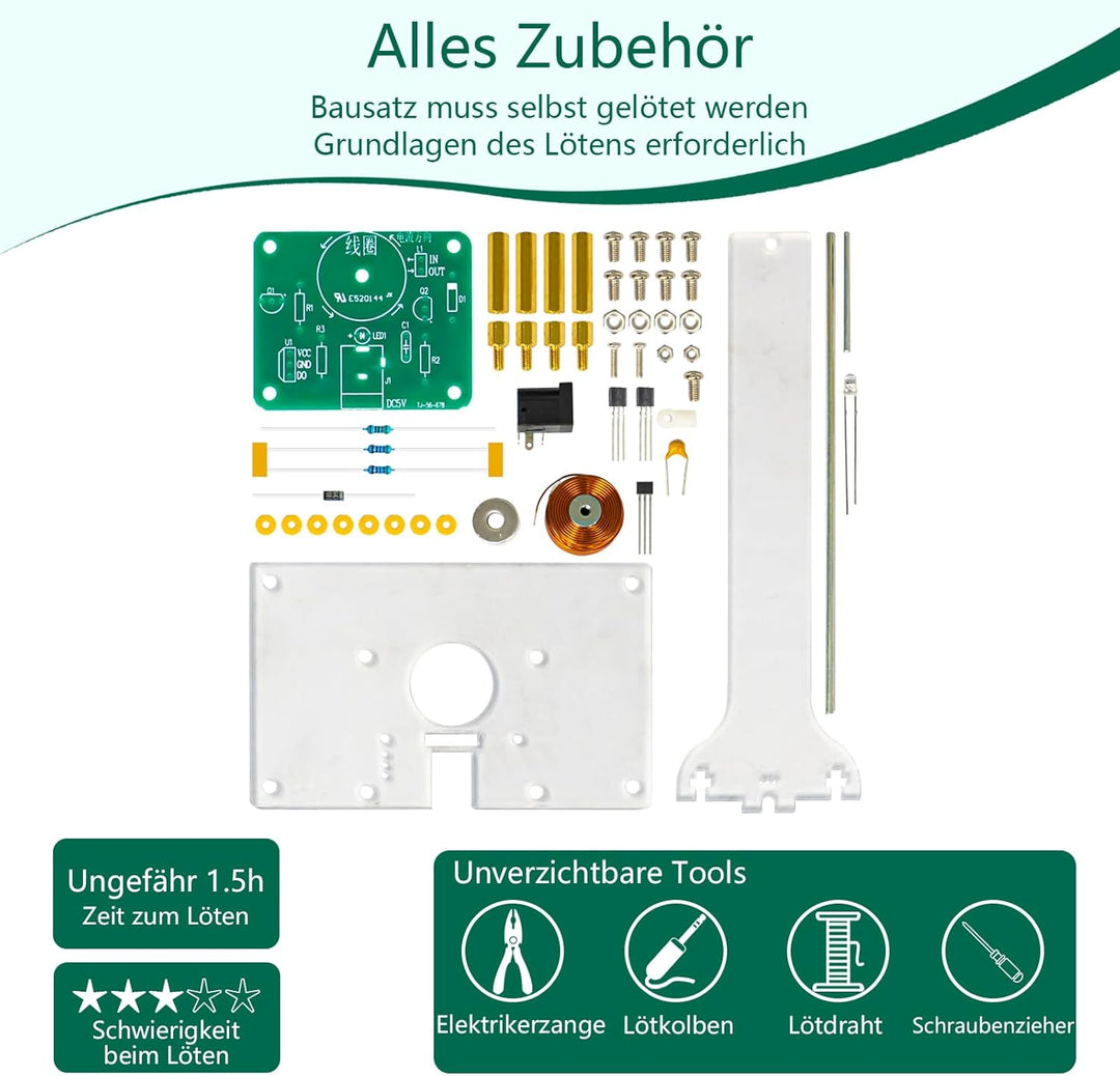 EIELE Elektronischer Oszillator Spass-Lötset Bausatz für elektromagnetische Oszillation Elektronisch
