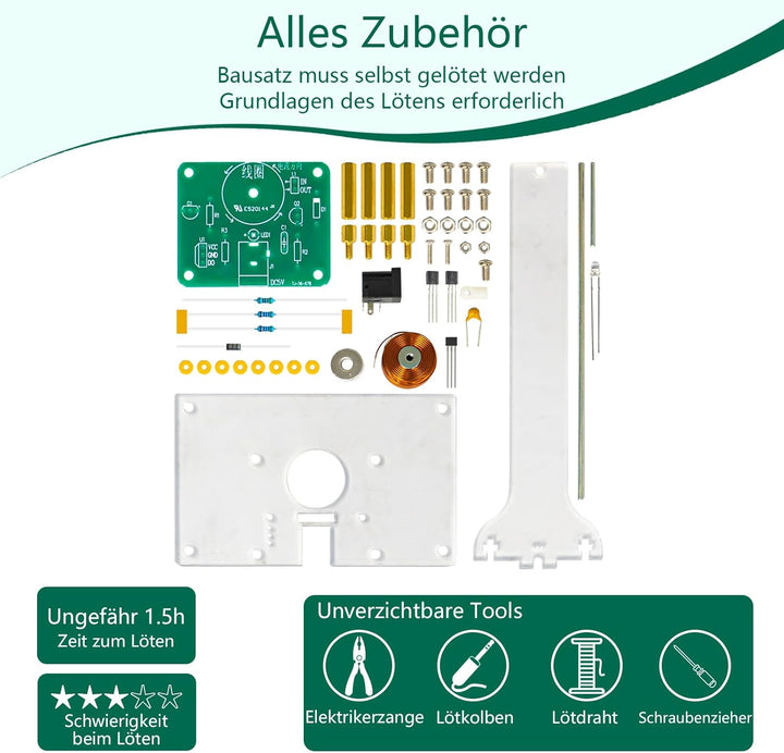 EIELE Elektronischer Oszillator Spass-Lötset Bausatz für elektromagnetische Oszillation Elektronisch