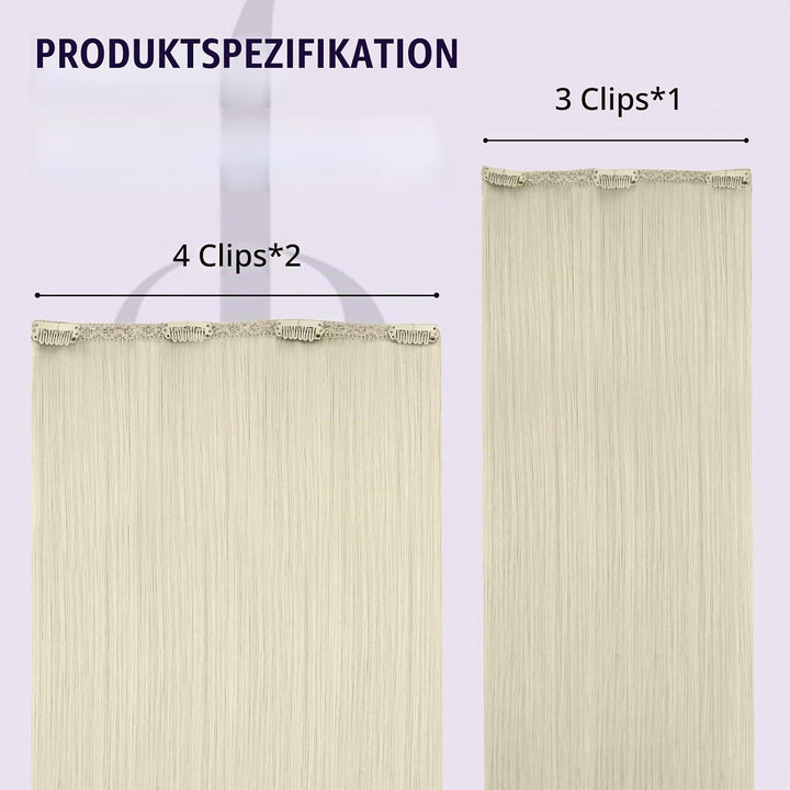 Fshine Clip In Hair Extensions Blonde Real Ehthaar Clip In Extensions Platin Blonde Full Head Blonde