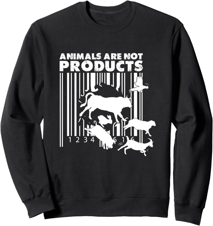 Animal Liberation Foot Prints Tierschutz Tierrechte Sweatshirt