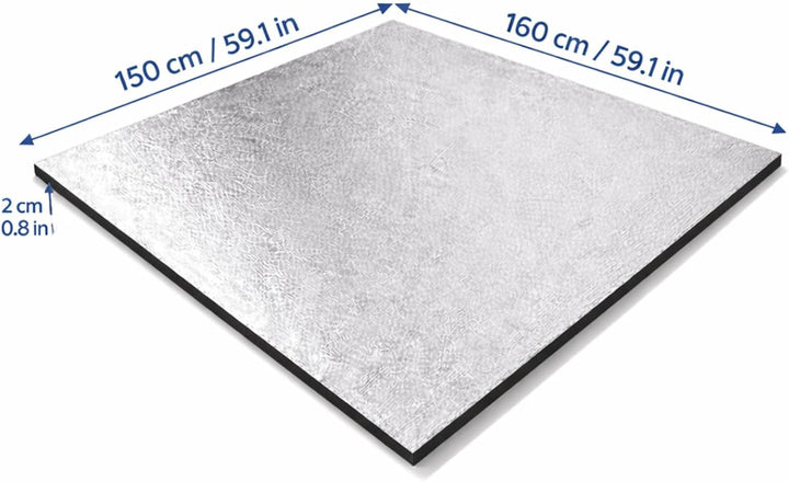 Weedness Grow Isoliermatte 150 x 150 cm für Growboxen &amp; Pflanzen - Indoor Anbau Grow Heizstrahler Sc