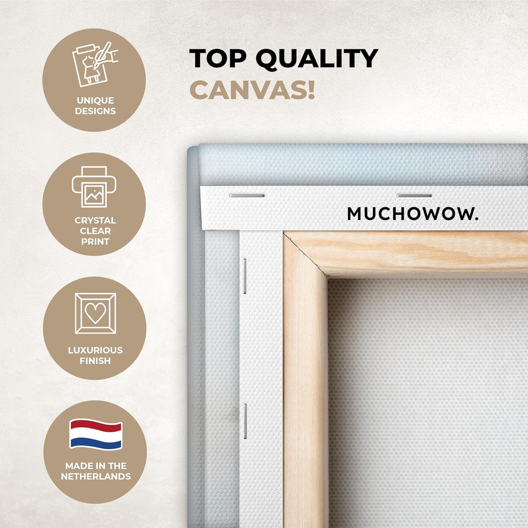 MuchoWow© Leinwandbild Gross 120x80 cm XXL Dekoration Wohnzimmer Bilder Aufhängen Wall Decoration Li