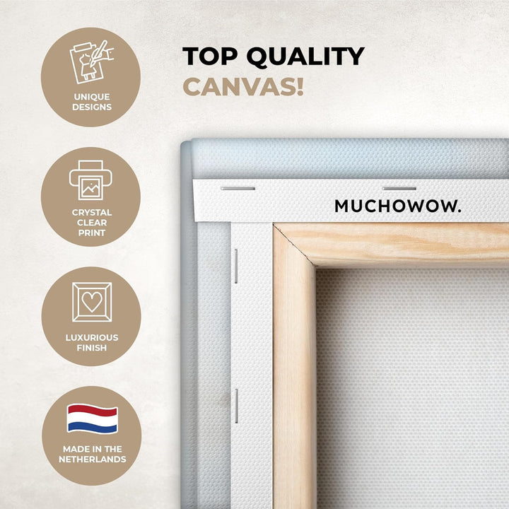 MuchoWow© Leinwandbild Gross 120x80 cm XXL Dekoration Wohnzimmer Bilder Aufhängen Wall Decoration Li
