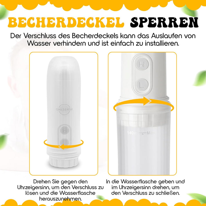 ONESENSE Elektrisches Portable Bidet - Intimdusche für Wochenbett, Po Dusche für Reisen, Mobiles Rei