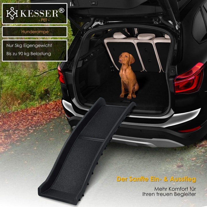 KESSER® Hunderampe klappbar Hundetreppe Hundeautorampe Auto Kofferraumrampe für Haustiere Einstiegsh