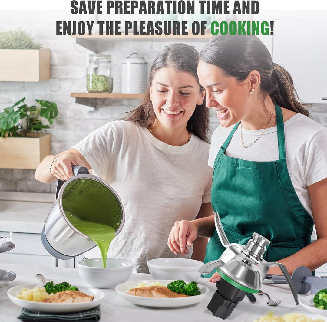 Messer für Vorwerk Thermomix TM5/TM6 - Mixmesser aus Edelstahl mit Dichtring, Zubehör & Ersatzteile