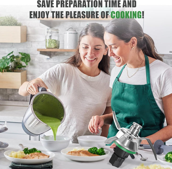 Messer für Vorwerk Thermomix TM5/TM6 - Mixmesser aus Edelstahl mit Dichtring, Zubehör & Ersatzteile