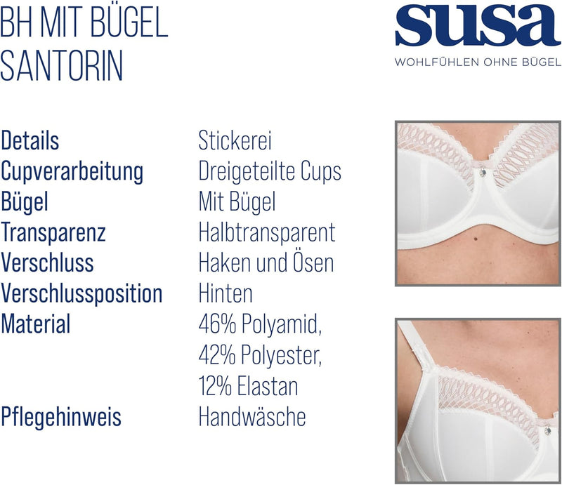 Susa Damen Santorin BH 85F Champagner, 85F Champagner