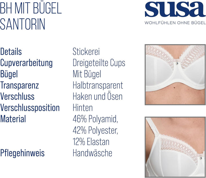 Susa Damen Santorin BH 90B Champagner, 90B Champagner