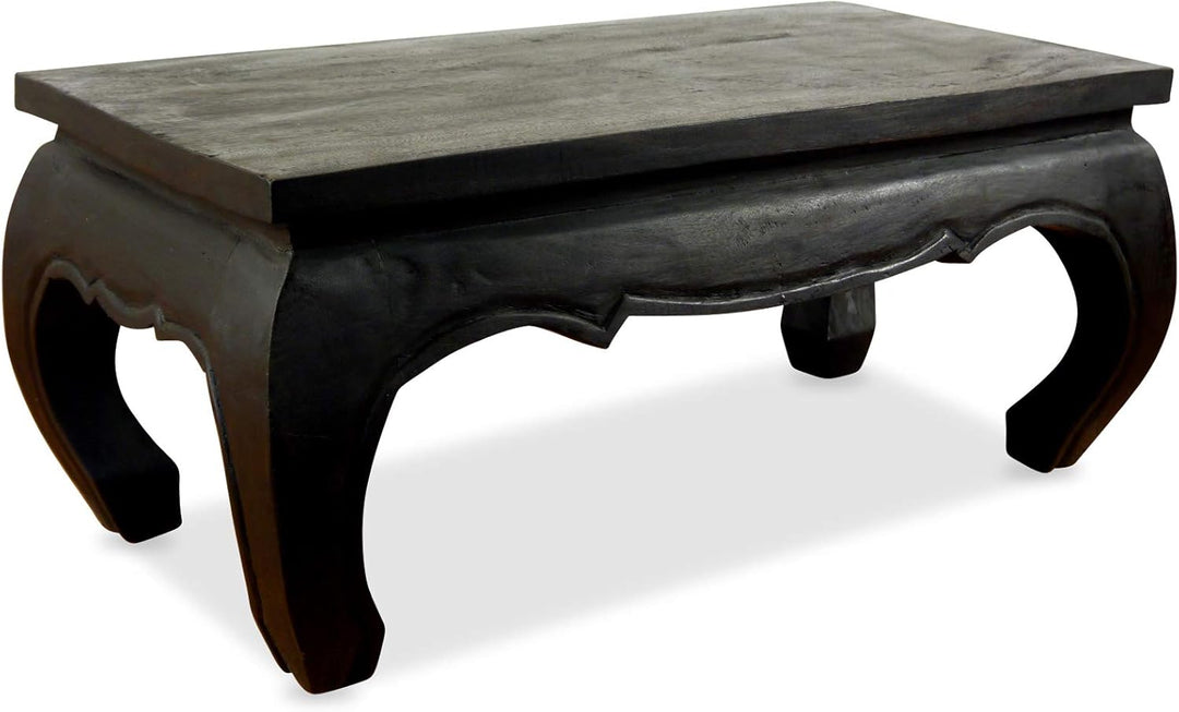 livasia Opiumtisch, Couchtisch aus Massivholz, Sofatisch, Beistelltisch