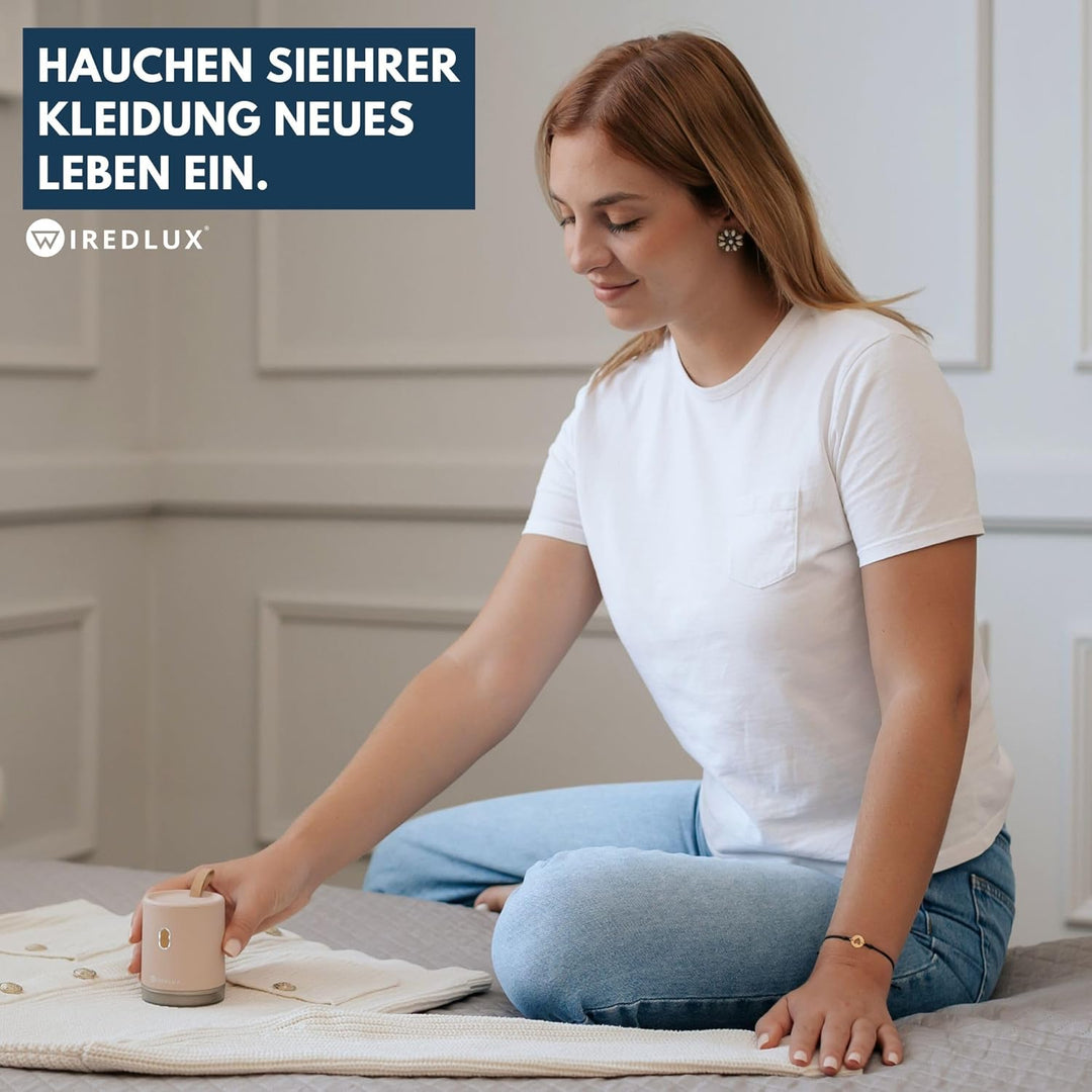 Fusselrasierer elektrisch – Fusselentferner & Entfussler für Kleidung, kompakt & tragbar – wiederauf