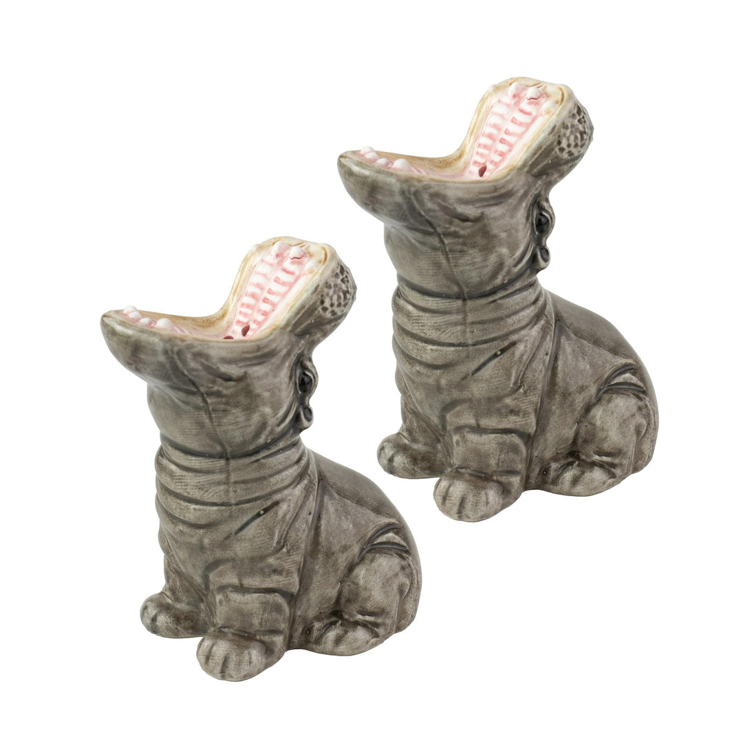 Hungry Hippos Salt &amp; Pepper - Nilpferde als Salz und Pfefferstreuer Set