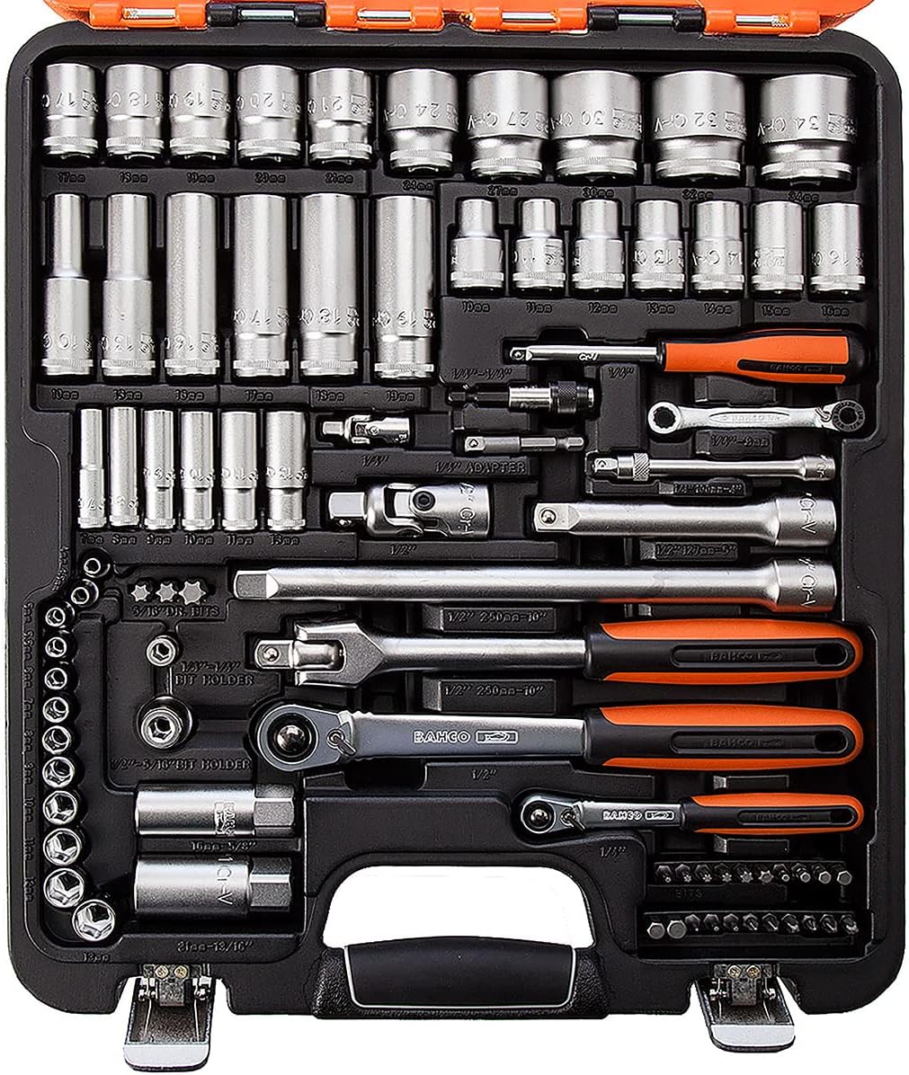 Juego Vasos 1/4"+1/2" 103 Pzas 1 Orange, 1 Orange