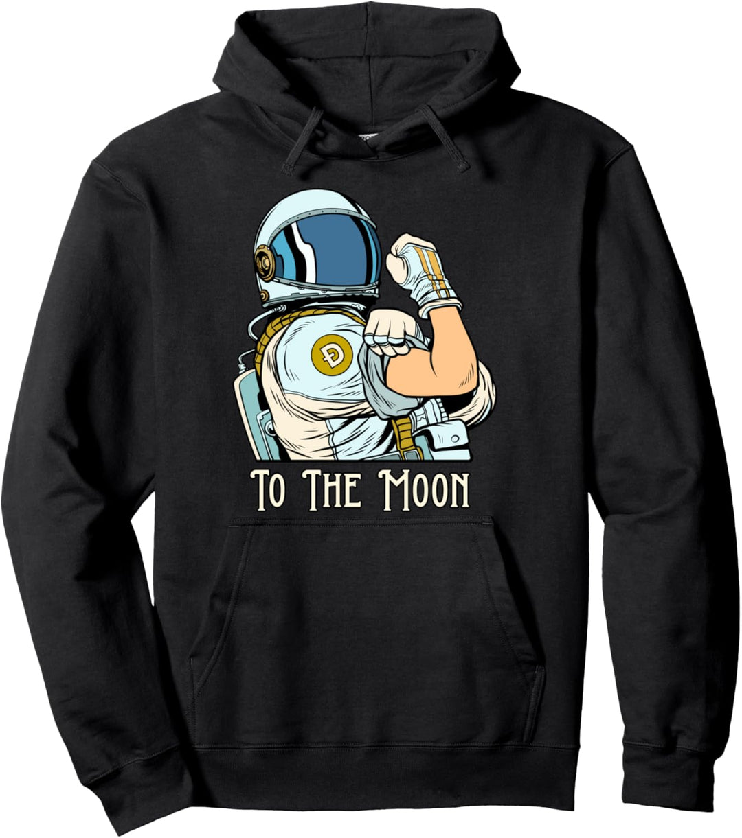 Crypto Currency Doge - Fun Dogecoin We Can Do It Merch Pullover Hoodie
