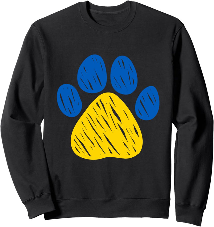 Ukraine Flagge Pfote Sweatshirt