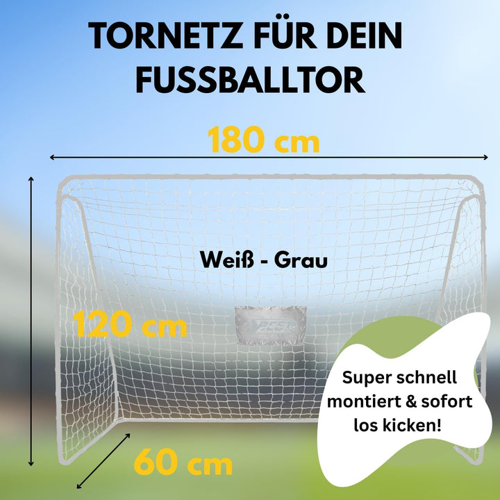Best Sporting Tornetz für Fussballtor I Tornetz mit Best Sporting Logo I Passend für Tore mit den Ab