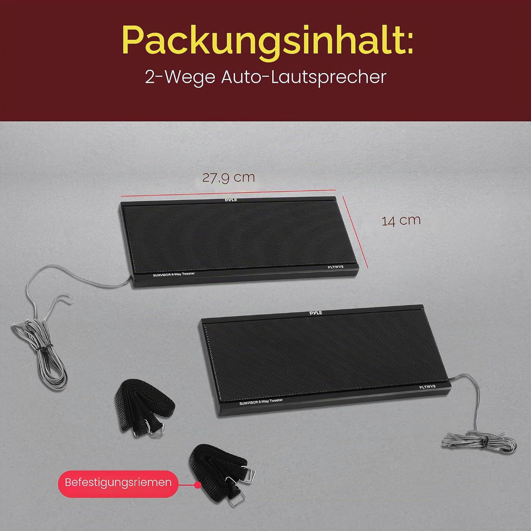 PYLE PLTWVS 6 Wege, 200 W Sunvisor Halterung Car Audio System Hochtöner