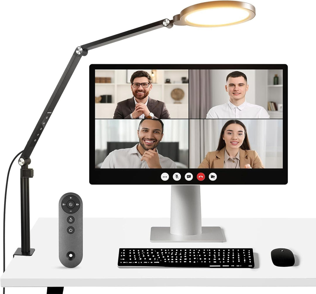 NEEWER Basis 18W 7" Tisch Ringlicht für Streaming Videokonferen Beleuchtung, 3000–6500K dimmbares Vo