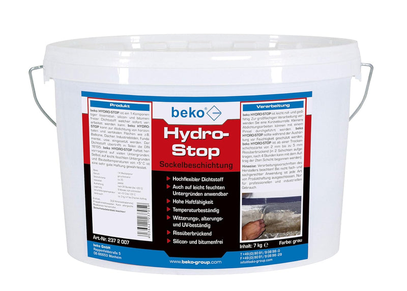 Hydro-Stop Sockelbeschichtung pastös 7 kg Eimer 7kg pastös, 7kg pastös