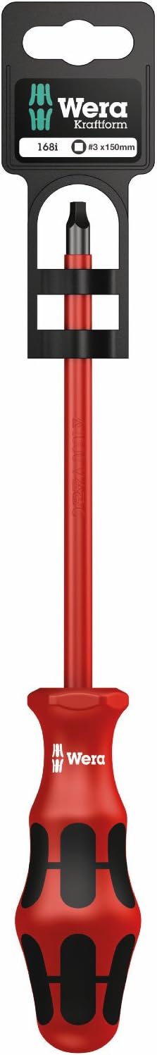 Wera 168 i SB VDE-isolierter Vierkant-Schraubendreher, # 3 x 150 mm, 05100026001 168 i SB VDE # 3 x