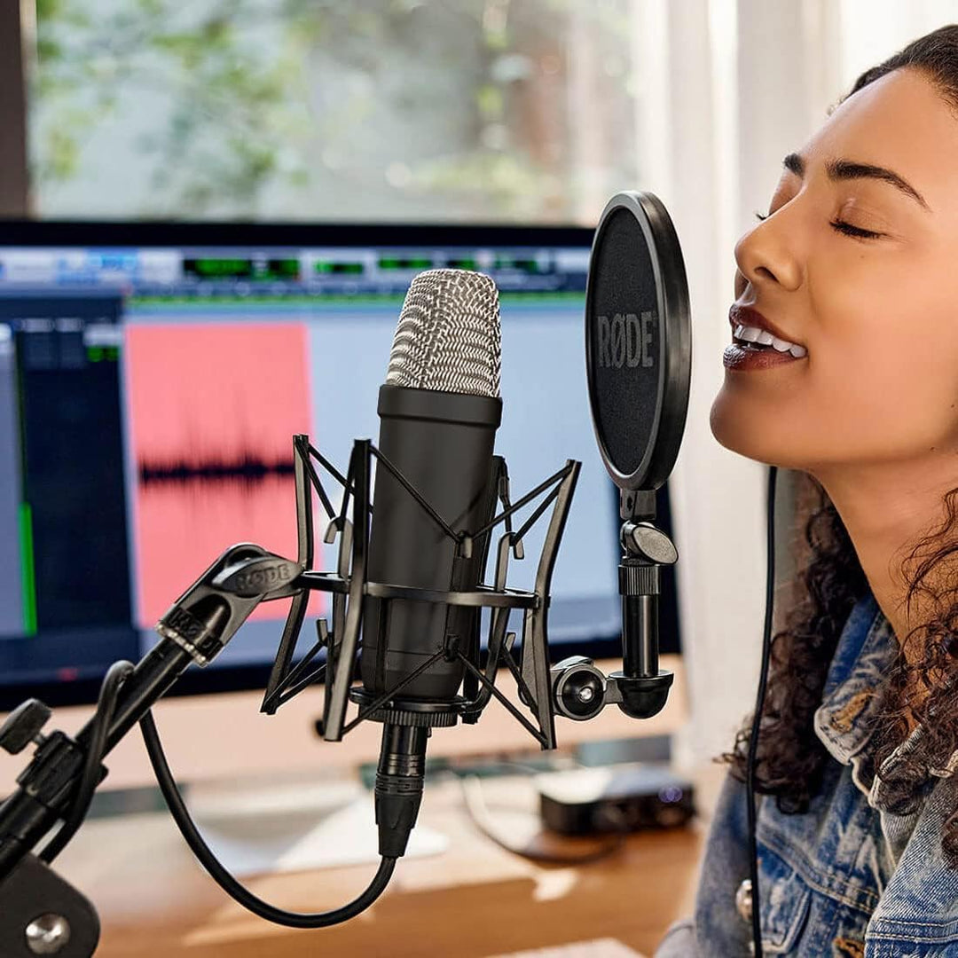 Rode NT1 5th Generation XLR USB Studio-Mikrofon Schwarz + keepdrum USB Kabel Typ A zu Typ C 50cm