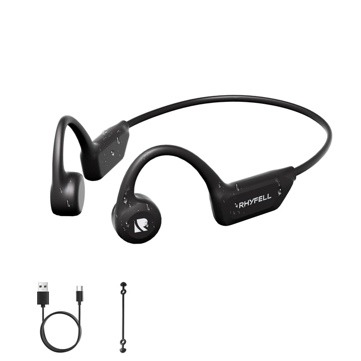 Knochenschall Kopfhörer, Open Ear Bluetooth 6.0 Sportkopfhörer, 8 Std Spielzeit, 28g Ultraleicht, US
