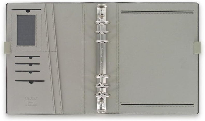 Filofax Domino Persönlicher Organiser Gummibandverschluss nachfüllbar A5, Schwarz schwarz Single, sc