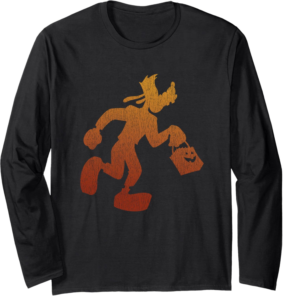 Disney Goofy Trick or Treat Silhouette Langarmshirt
