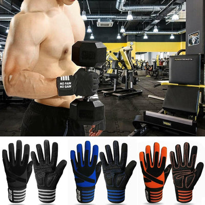 FINGER TEN Fitness Handschuhe Handgelenkschutz Trainingshandschuhe Herren Kraftsport Fitnesshandschu