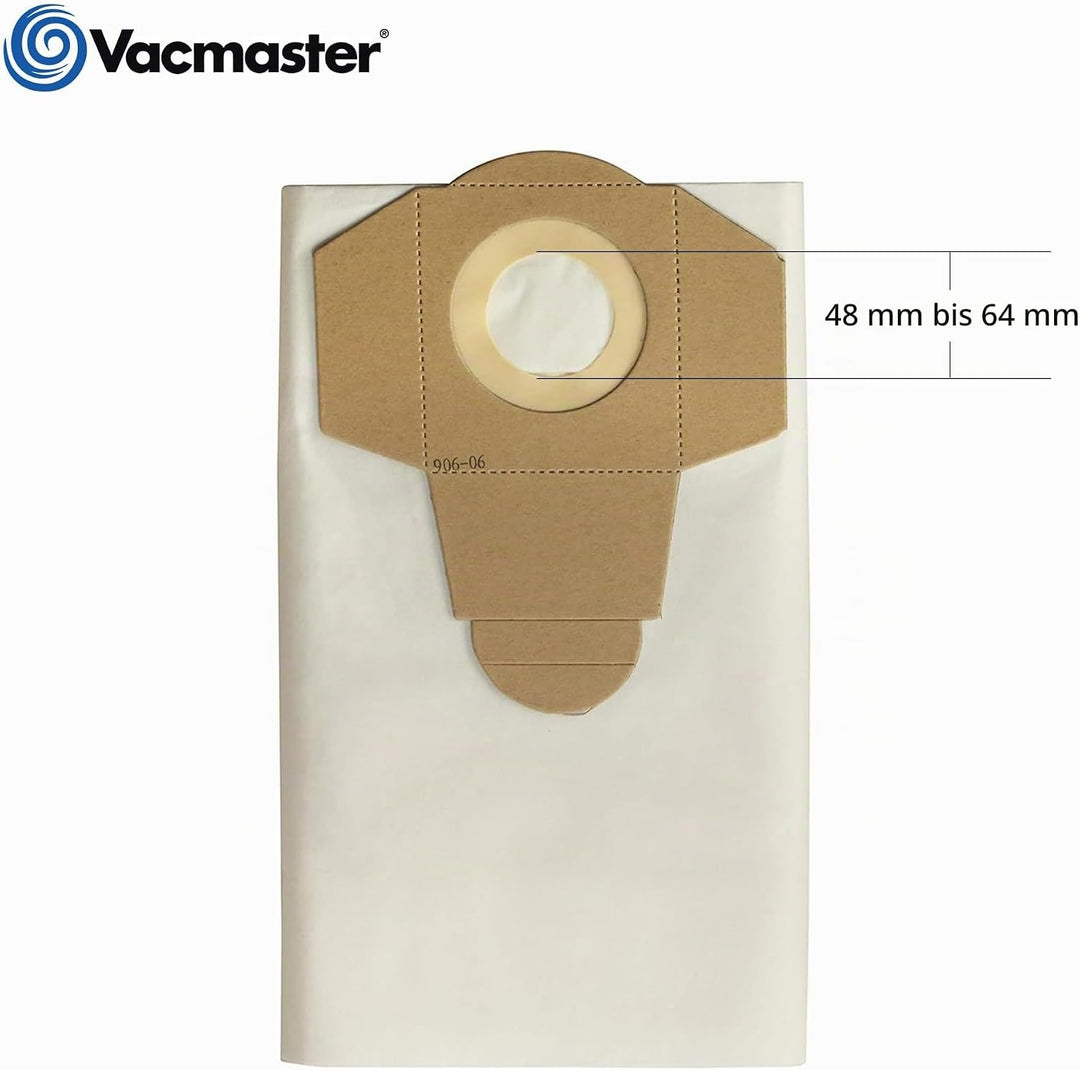 Vacmaster 950127 Beutel für Staubsauger, Paper, 20L x 5 bags (20L) UK Standard-Filtration 5-er Packu
