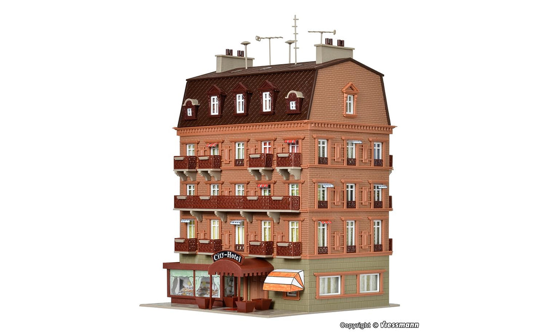Vollmer 43782 City-Hotel mit Inneneinrichtung