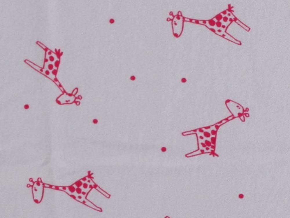 Bio-Baumwoll-Decke für den Sommer (Rot Giraffe, 150 x 200 cm) Rot Giraffe 150 x 200 cm, Rot Giraffe