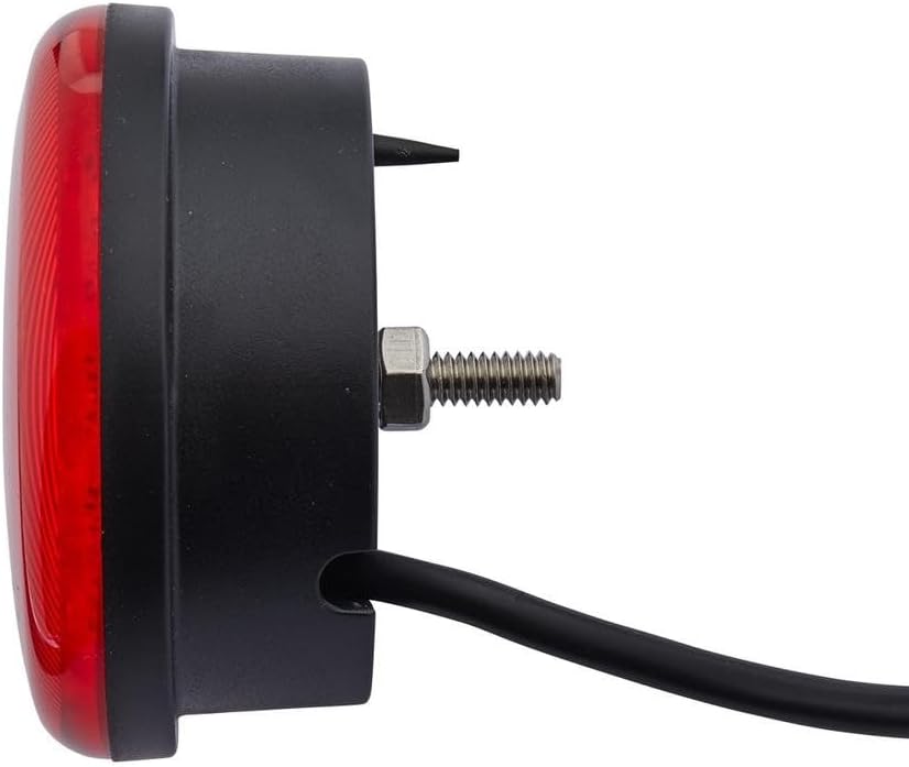 HELLA - Heckleuchte - 83mm - LED - 24/12V - Anbau/geschraubt - Lichtscheibenfarbe: rot - LED-Lichtfa