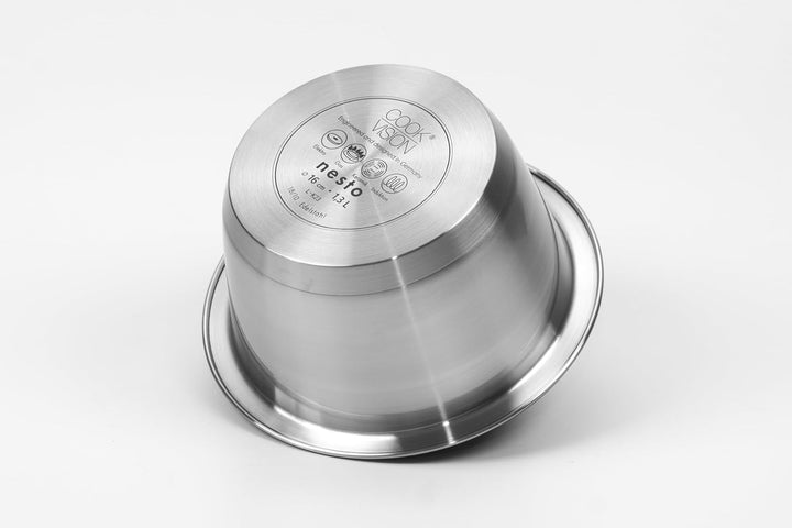 Milchtopf Edelstahl 18/10, Ø 16 cm, antihaft-beschichtet