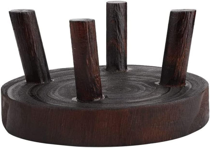 Holzpflanzständer, 20 cm rund, Innenbereich, Gartenpflanztopf Riser, kleiner Gartenhocker für den In