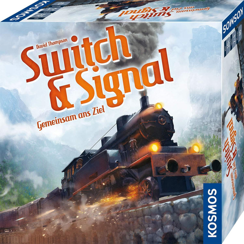 Kosmos 694265 Switch & Signal, Gemeinsam ans Ziel, kooperatives Eisenbahn-Spiel für 2-4 Spieler, ab