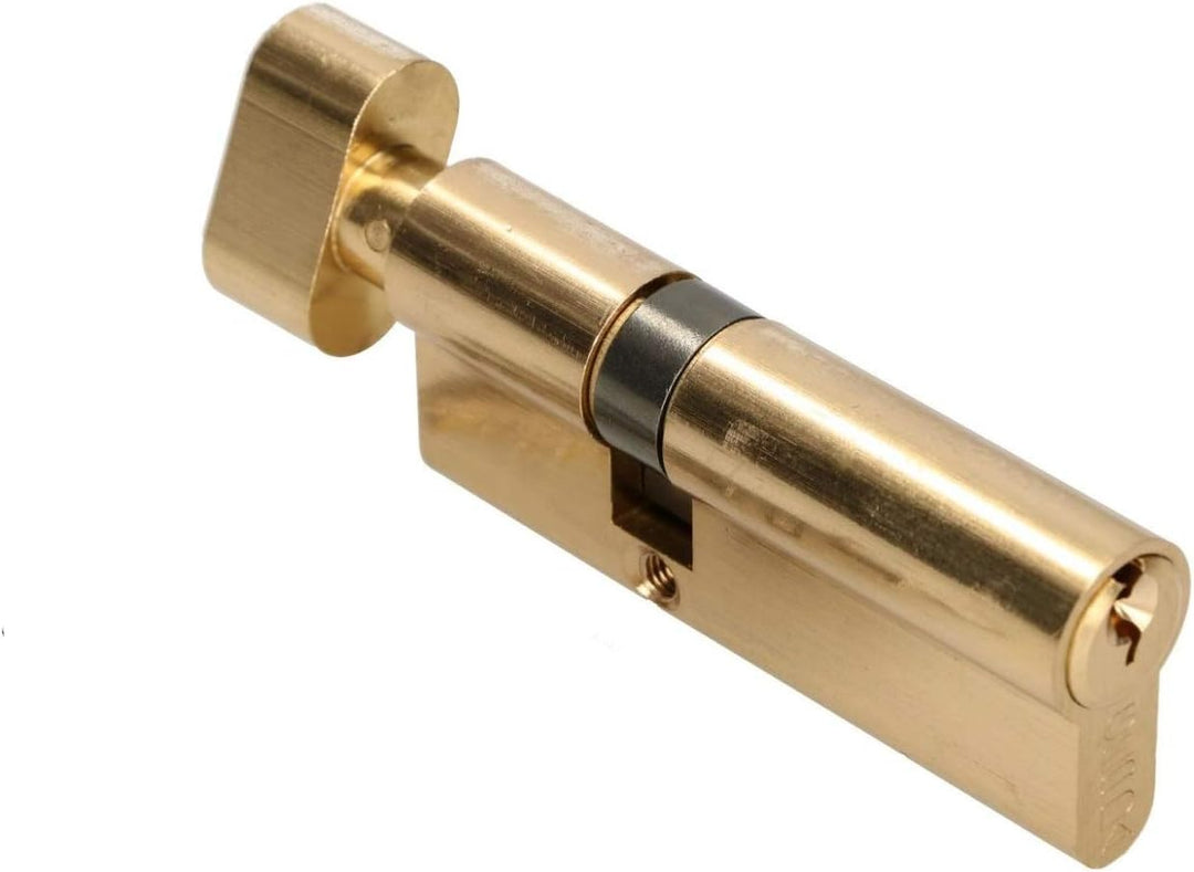 KOTARBAU Schliesszylinder 30/40 Messing Mit Knauf Zylinderschloss Profilzylinder Türzylinder Schloss