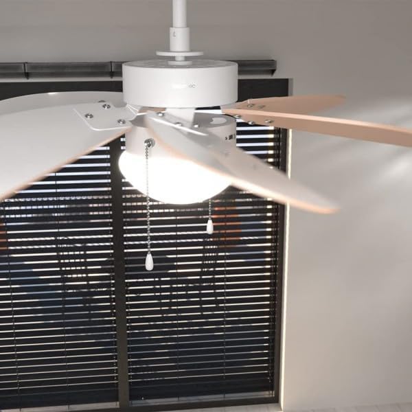 Cecotec Deckenventilator EnergySilence 3600 Vision Orange, 50 W, Durchmesser 92 cm, Lampe, 3 Geschwi