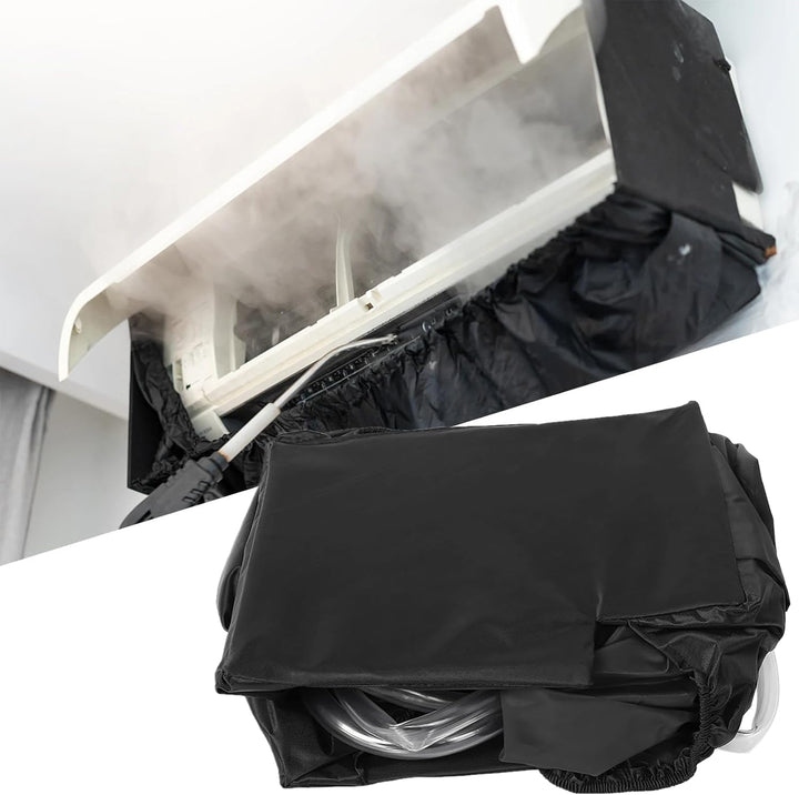 Schwarzer Reinigungsbeutel für Klimaanlagen Wandmontierter wasserdichter Staubwaschreiniger Reinigun
