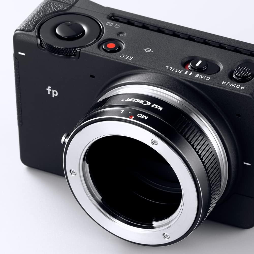 K&F Concept Objektivanschlussadapter MD-L Manueller Fokus Kompatibel mit Minolta Rokkor (SR/MD/MC) O