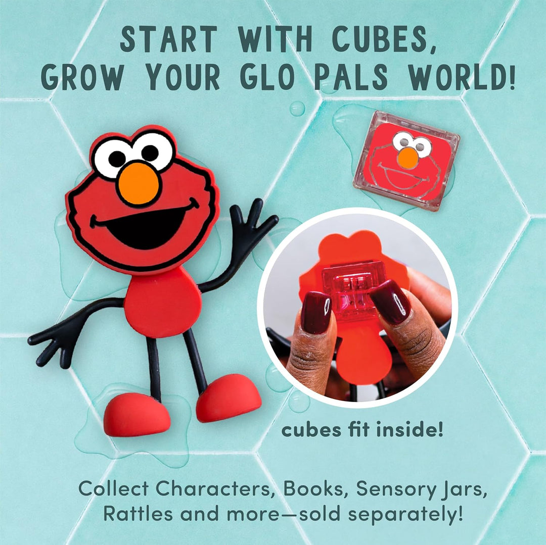 Glo Pals x Sesamstrasse wasseraktivierte Leuchtwürfel für sensorisches Spielen (Elmo - nur Würfel) E
