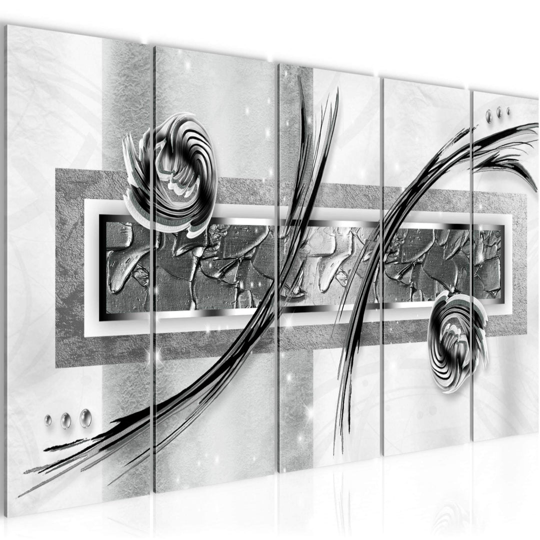 Runa Art Bild Abstrakt Wandbilder auf Vlies Leinwand 5 Teilig Wanddekoration Wohnzimmer Schlafzimmer