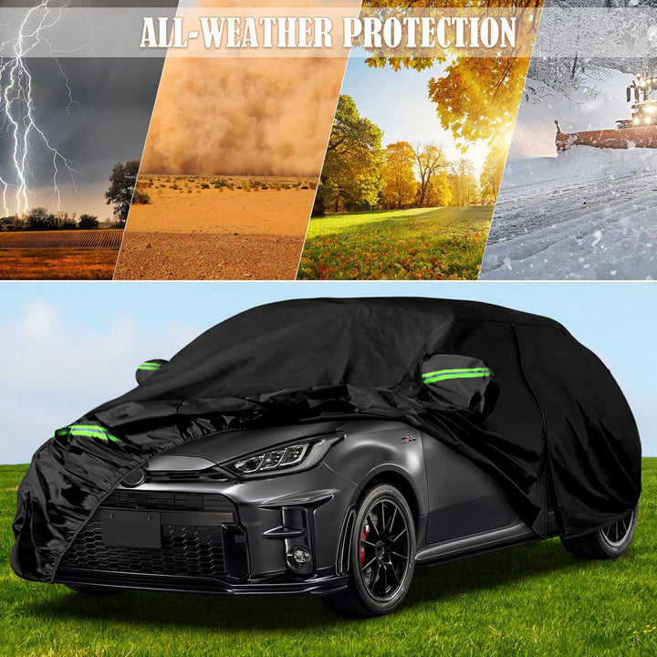 Autoabdeckung Wasserdicht Ersatz für Toyota Yaris Vitz XP130/XP210/GS/GR/GRMN Hatchback 2011-2023, V