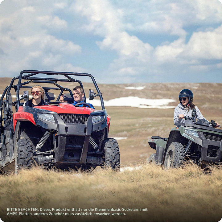 TUSITA Motorrad ATV/UTV Halterung Kompatibel mit Garmin Montana, Zumo XT - Klauenklemme Basis Short