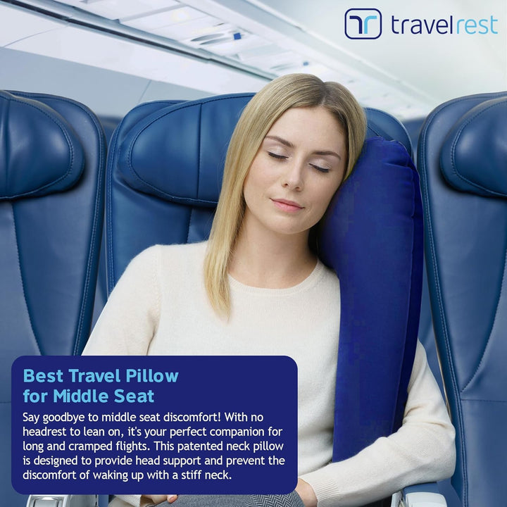 Travelrest® - Ultimatives Reisekissen - Ergonomisch - Zum Schlafen Hineinlehnen - Schneller EIN- und